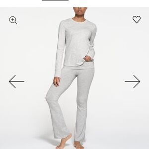 SKIMS Light Gray Long Sleeve Top